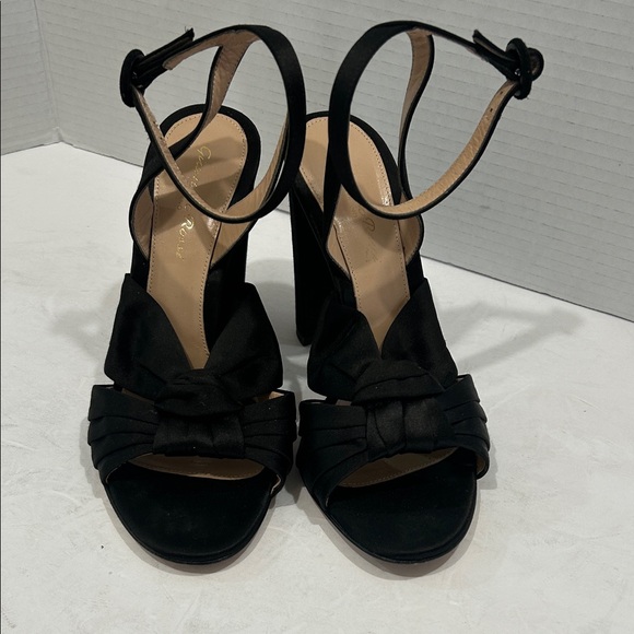 Gianvito Rossi Black Satin Heels Size 38 - Picture 4 of 12